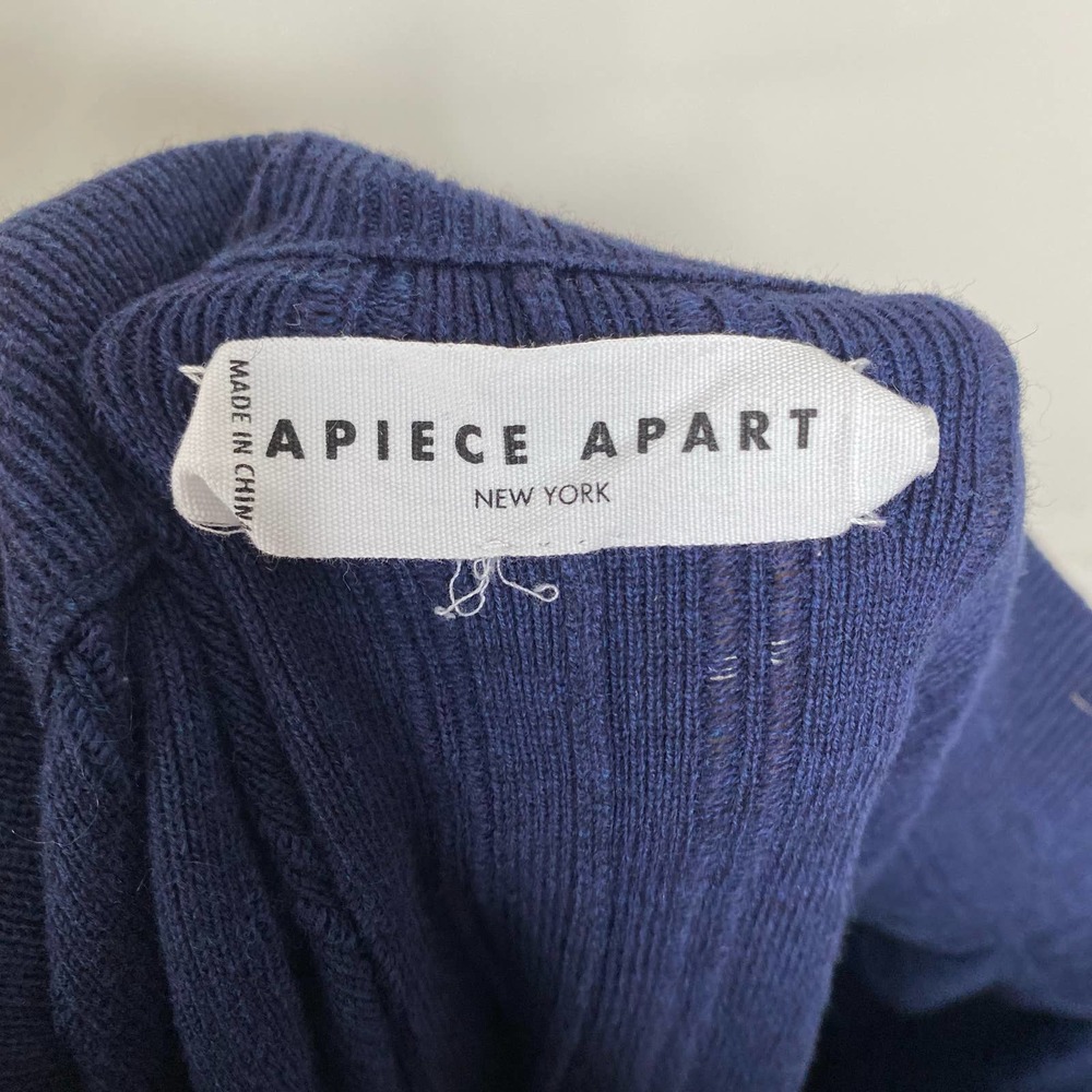 Apiece Apart Navy Women's Shorts - Picture 5 of 8